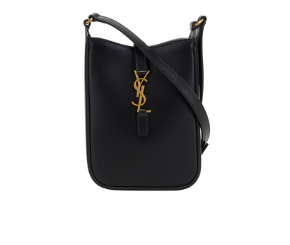 Le 5 A 7 Mini Crossbody, &pound;750, Handbags, Black, Leather, Front view